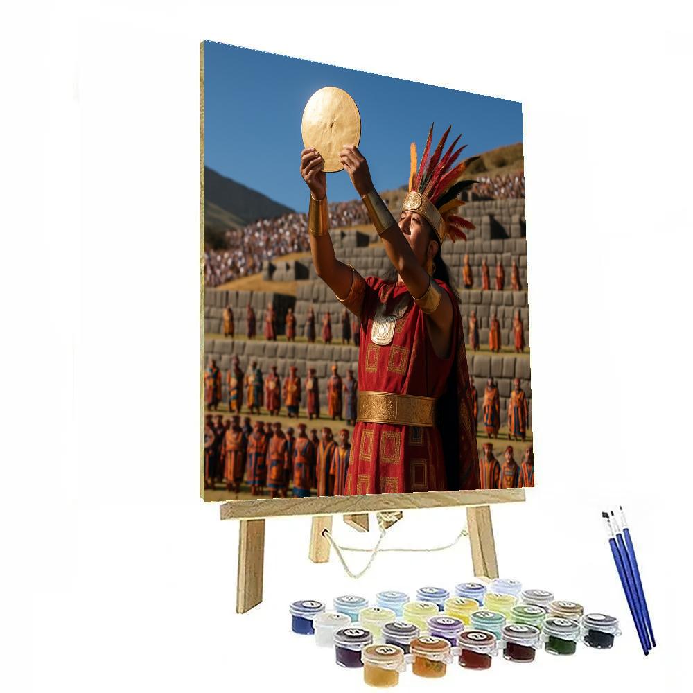 IntiRaymiSunFestivalAtCuscoSaqsaywaman Paint by numbers art