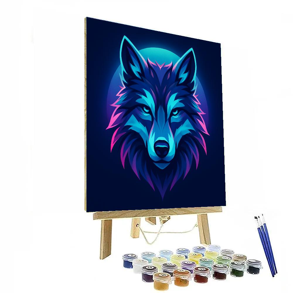 Electric Tundra Wolf Paint by numbers kits