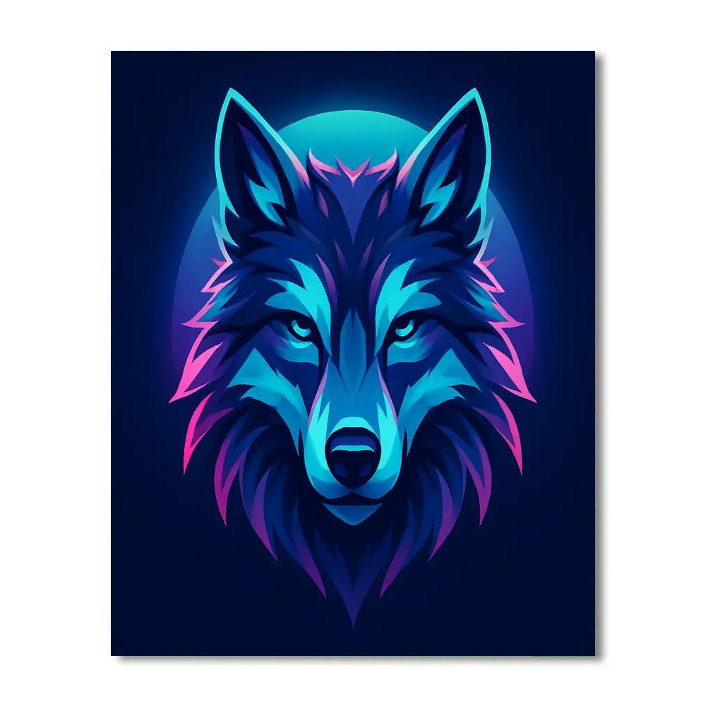 Electric Tundra Wolf Paint by numbers kits