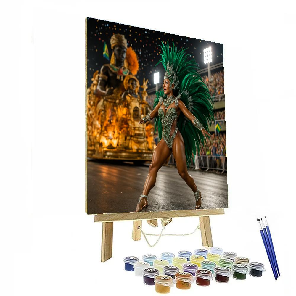 RioCarnivalSambaParadeInSambadrome Numbered painting kits