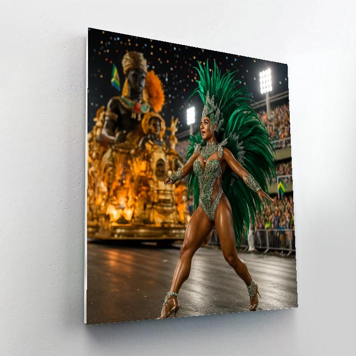 RioCarnivalSambaParadeInSambadrome Numbered painting kits
