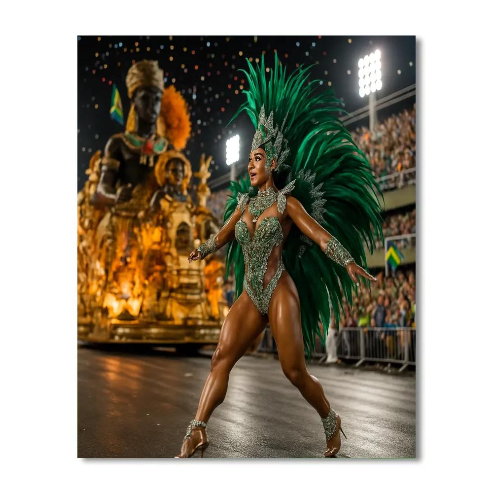 RioCarnivalSambaParadeInSambadrome Numbered painting kits