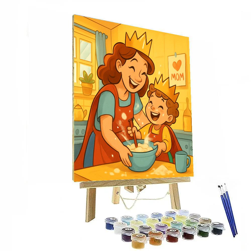 Kitchen Apron Crowns Paint by numbers kits