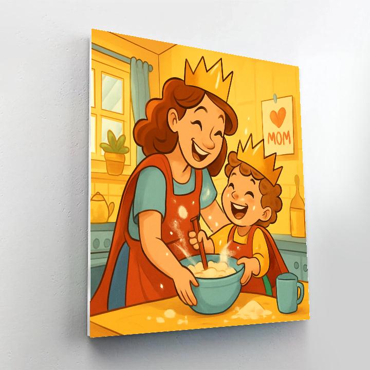 Kitchen Apron Crowns Paint by numbers kits