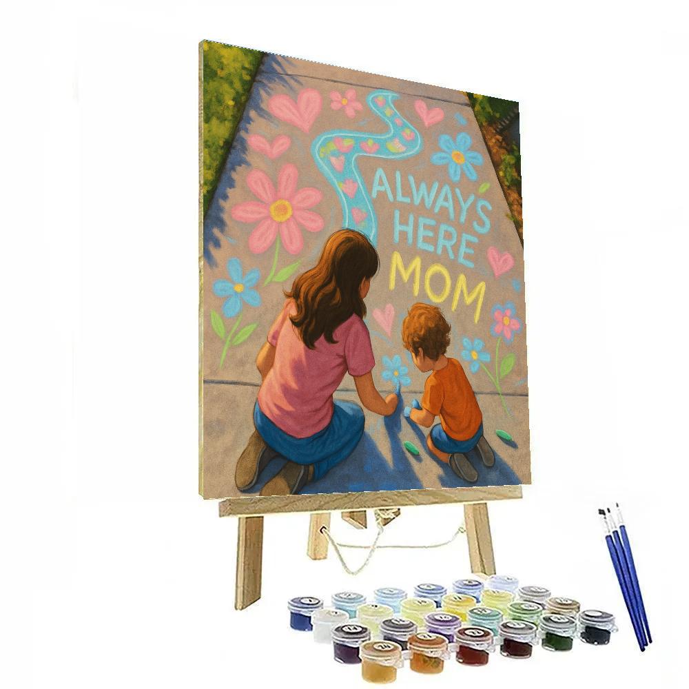 Sidewalk Chalk Promise Path Number painting