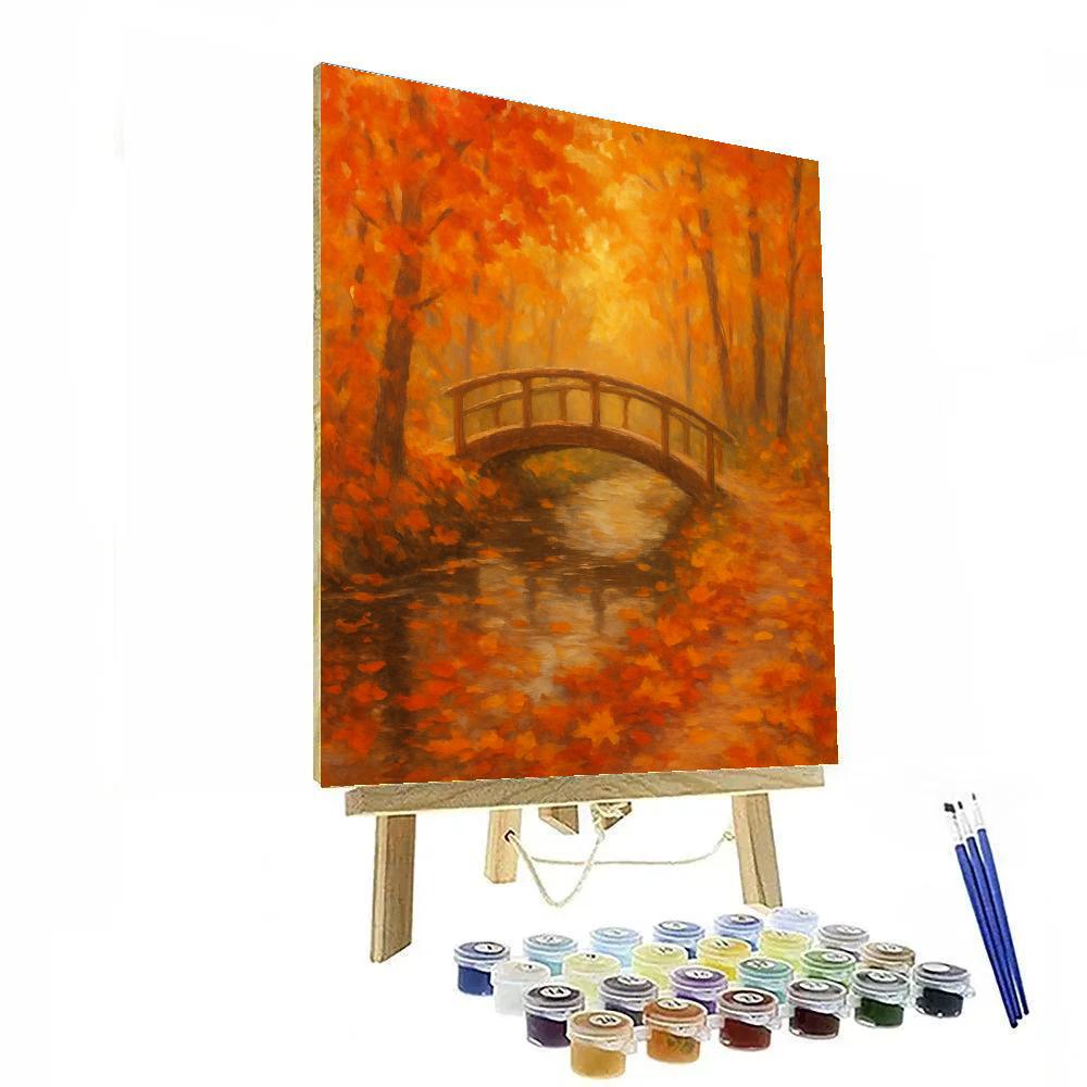 Autumn Bridge In The Maple Hollow DIY paint by numbers