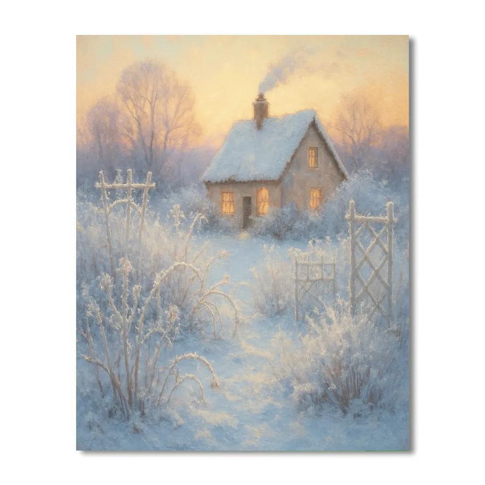 Frost Garden Dawn Numbered painting kits
