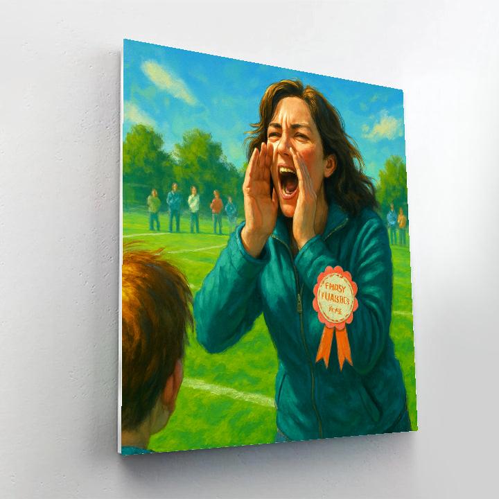 Soccer Sideline Cheering Section painting number kit