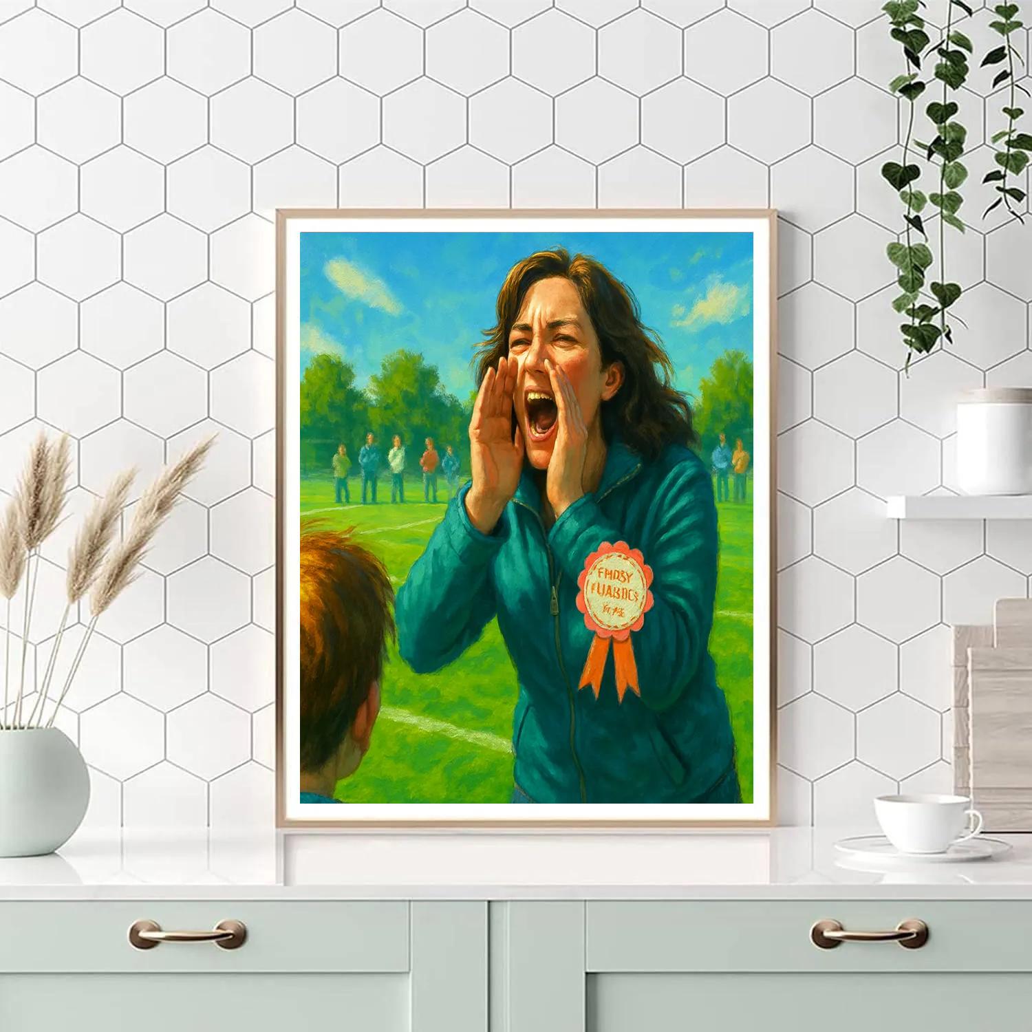 Soccer Sideline Cheering Section painting number kit