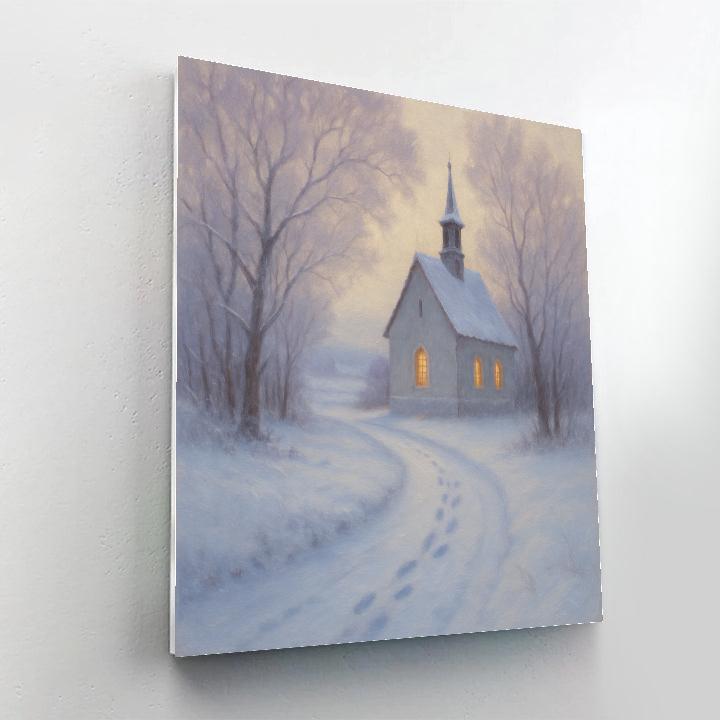 Silent Chapel Snowpath paint by numbers