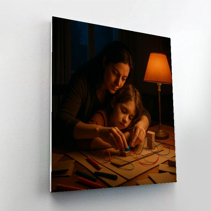 Late Night Science Project Rescue DIY paint by numbers