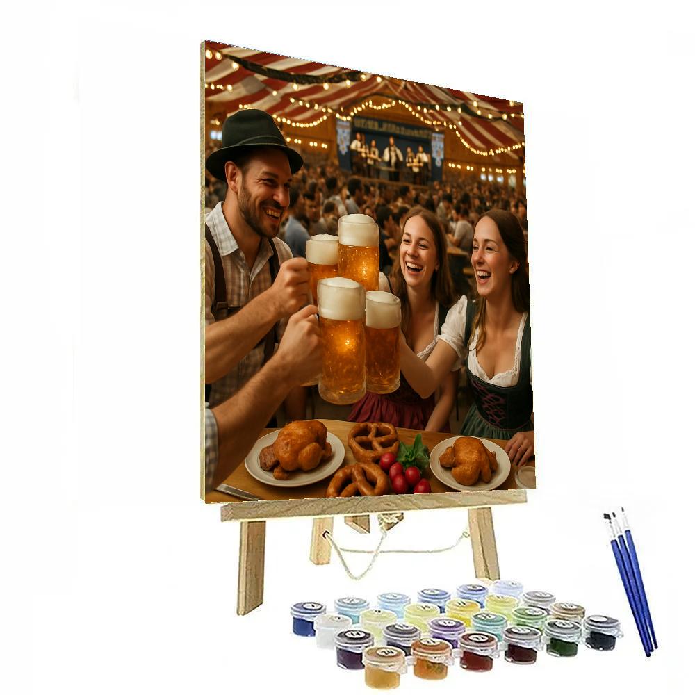OktoberfestBeerTentCelebrationInMunich Number painting