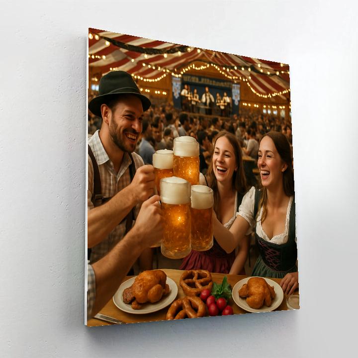 OktoberfestBeerTentCelebrationInMunich Number painting