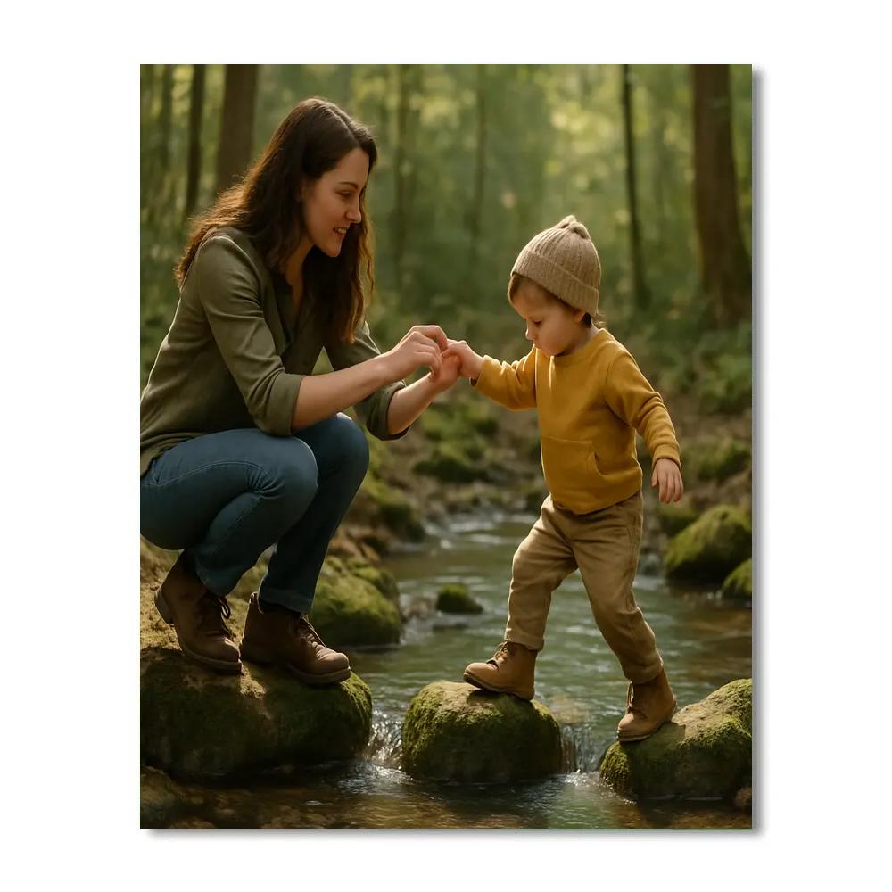 Forest Trail Hand Off Number painting