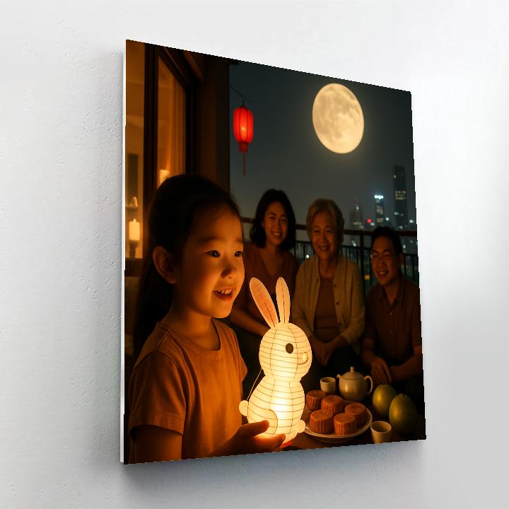 ChineseMidAutumnFestivalMooncakeFamilyGathering Paint by numbers kits