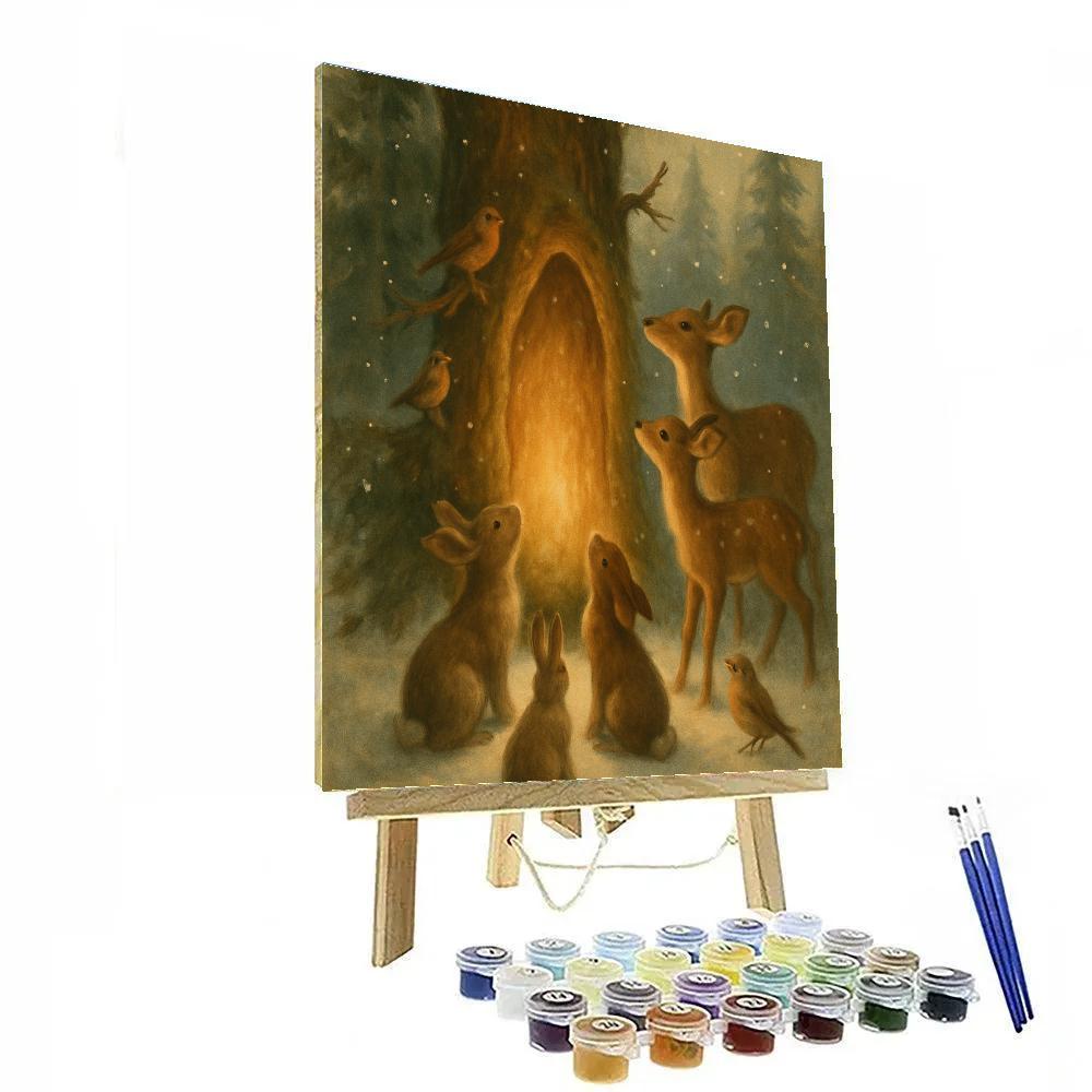 Woodland Carol Choir DIY paint by numbers