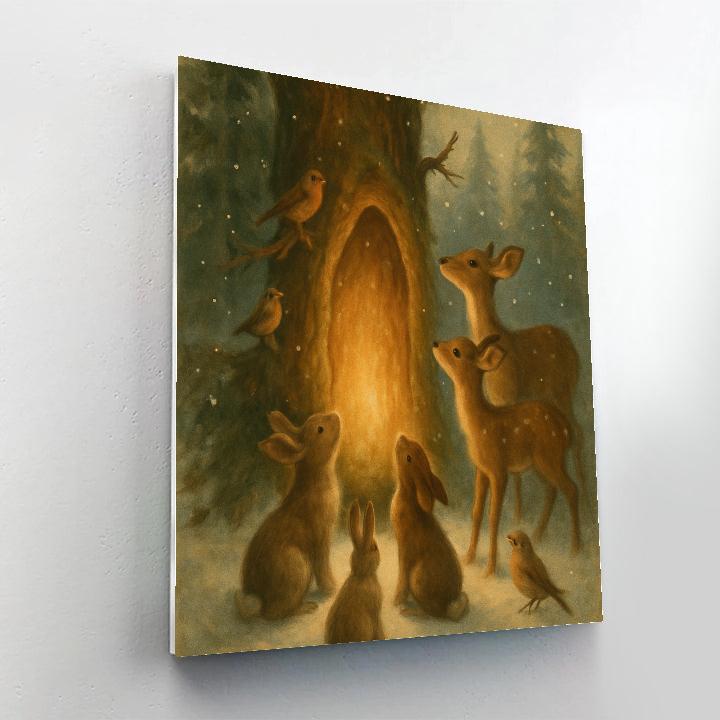 Woodland Carol Choir DIY paint by numbers