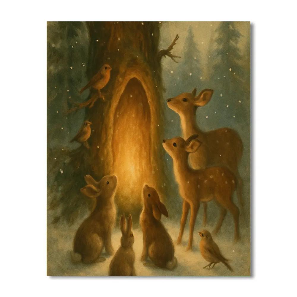 Woodland Carol Choir DIY paint by numbers
