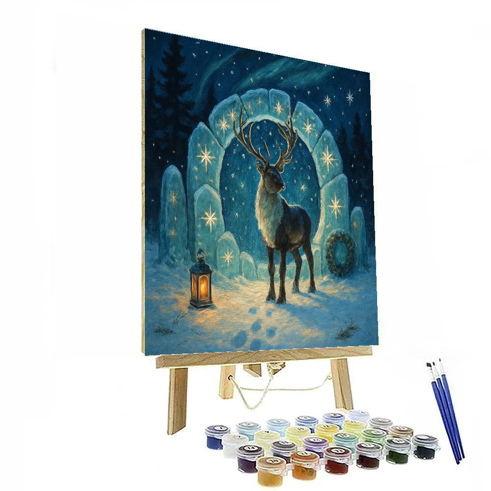 Reindeer Stargate In The Clearing paint by numbers