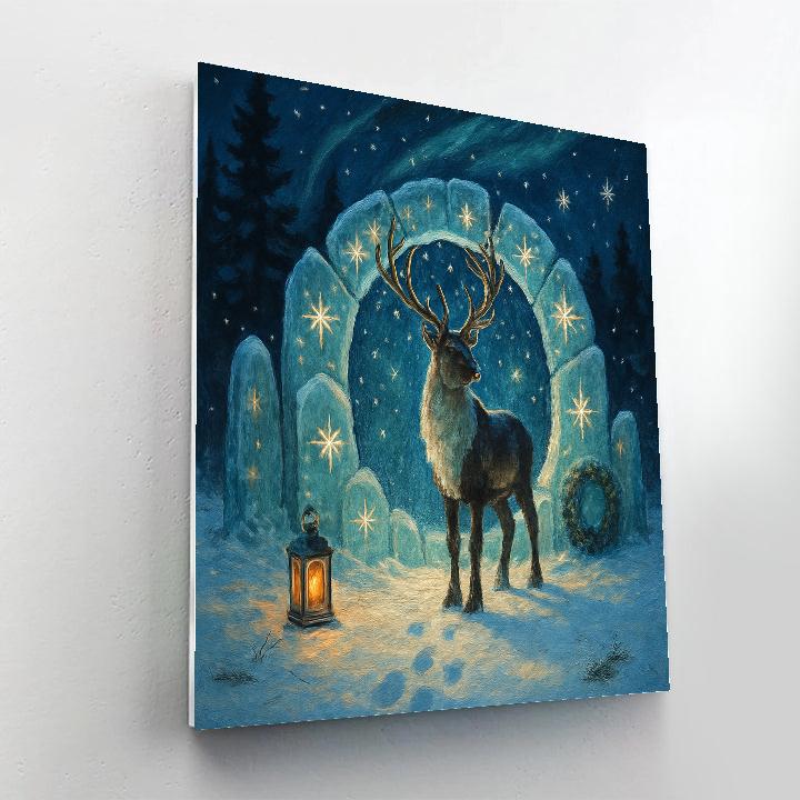 Reindeer Stargate In The Clearing paint by numbers