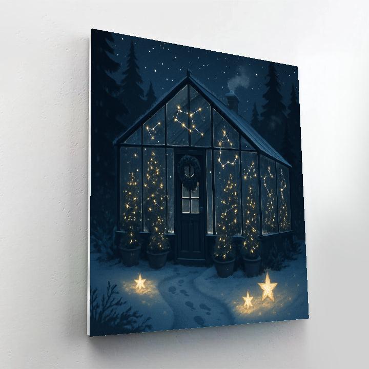 Christmas Greenhouse Of Little Constellations painting number kit