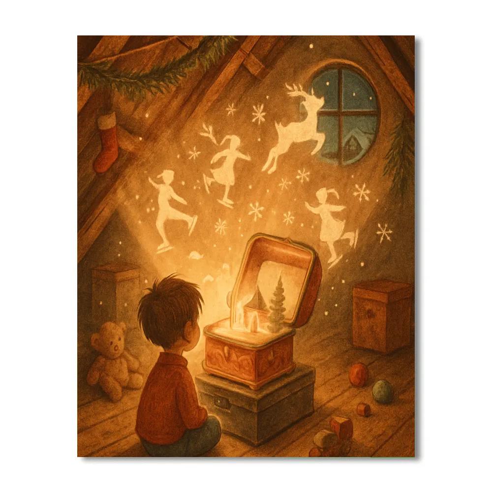 Holiday Music Box Attic Dream paint by color
