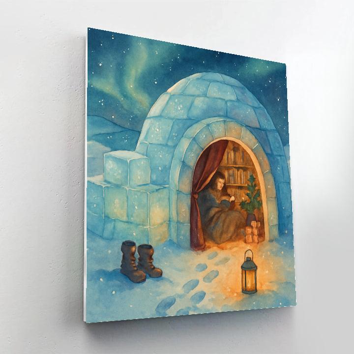 Midnight Igloo Library Paint by numbers kits