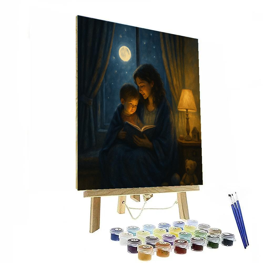 Moonlit Window Storytime With Mom DIY paint by numbers