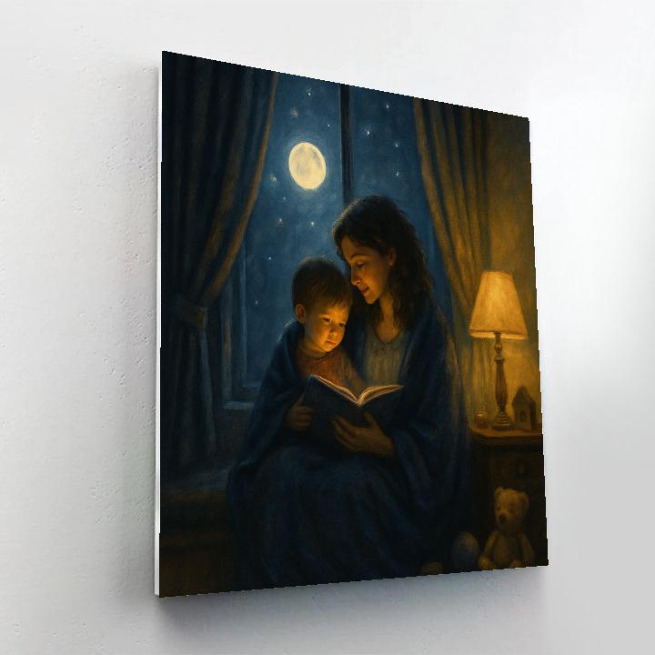 Moonlit Window Storytime With Mom DIY paint by numbers