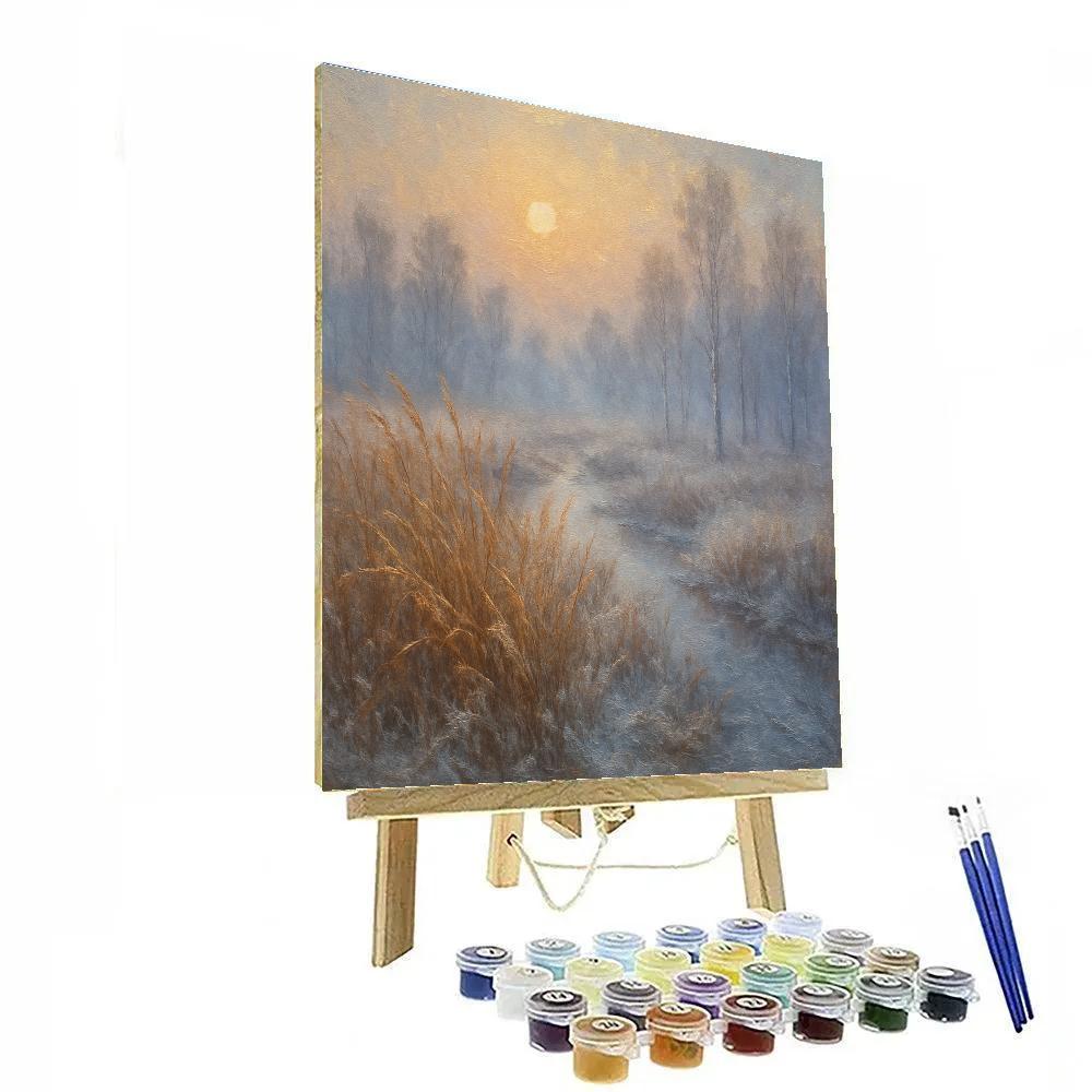 Golden Fen At First Frost paint by color