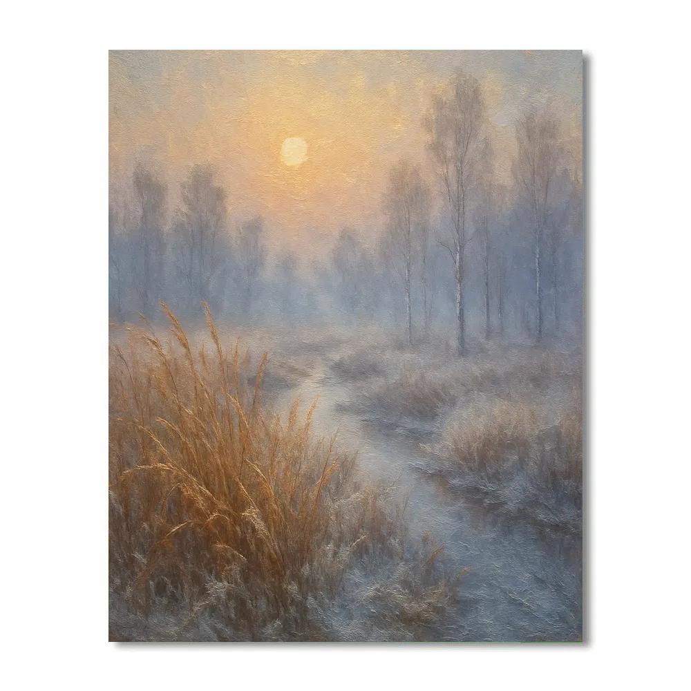 Golden Fen At First Frost paint by color