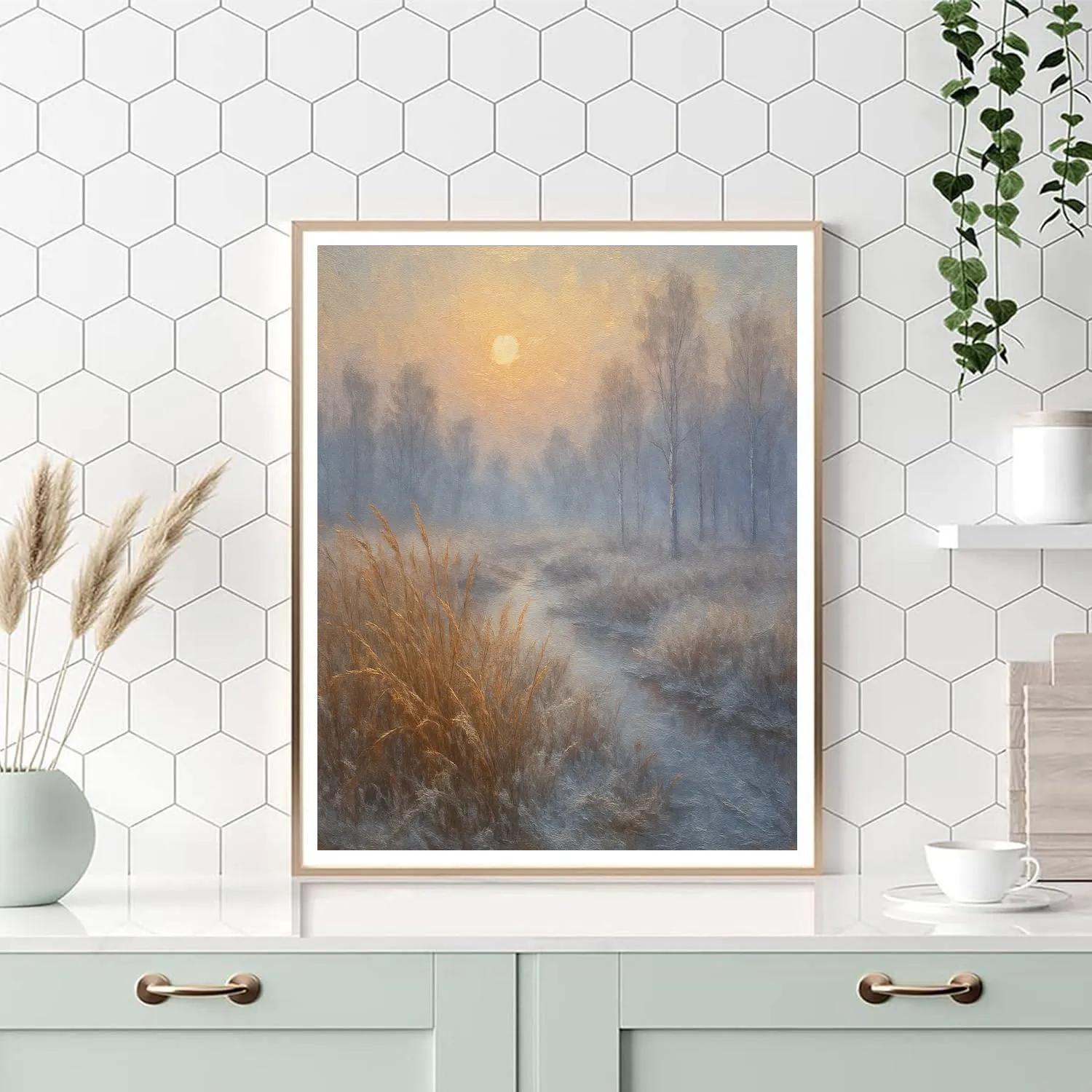 Golden Fen At First Frost paint by color