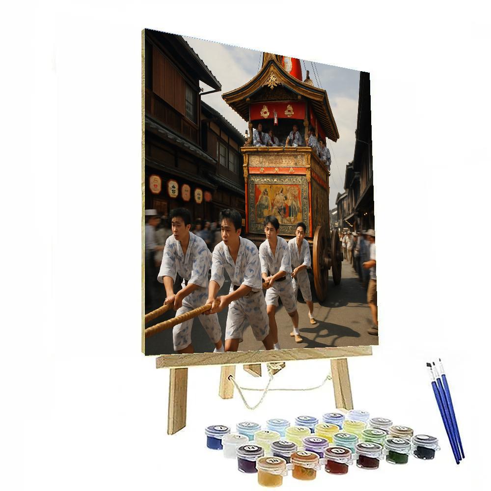 Gion Matsuri Yamaboko Float In Kyoto Numbered painting kits