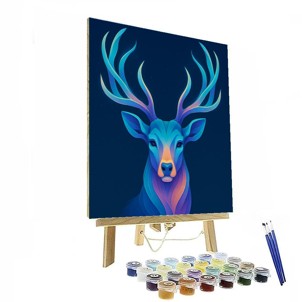 Aurora Stag Crown painting number kit