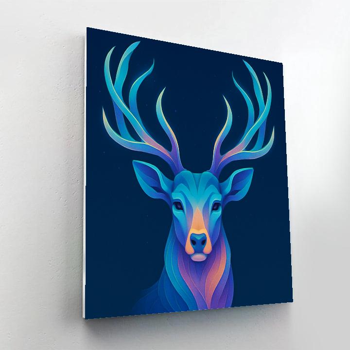 Aurora Stag Crown painting number kit