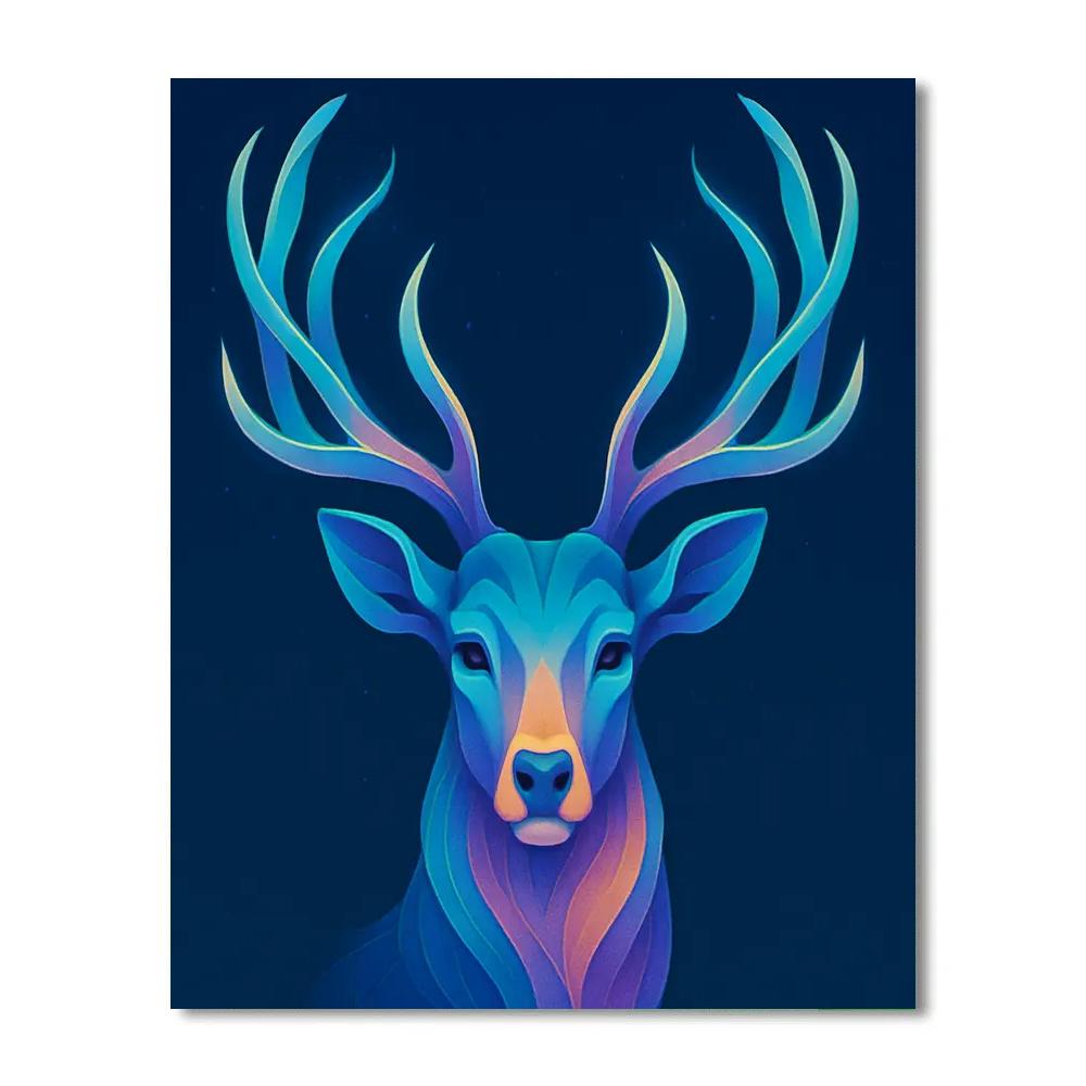 Aurora Stag Crown painting number kit