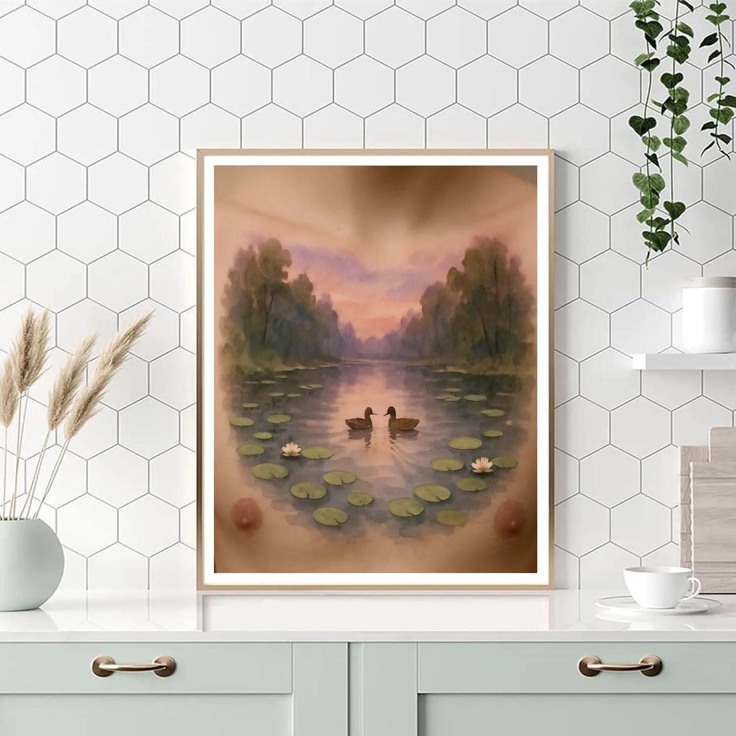 Lilypad Cove Evening Calm Painting by numbers kit