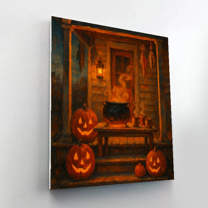 Moonlit Cauldron Porch Gathering paint by color