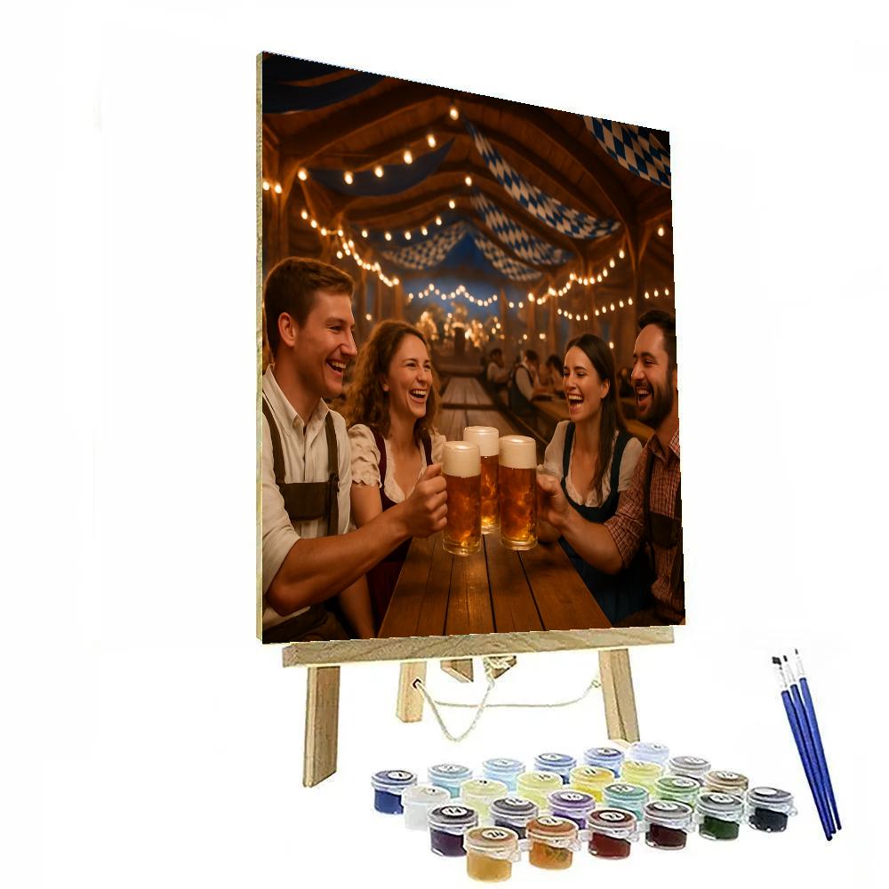 Oktoberfest Beer Tent Evening Munich Number painting