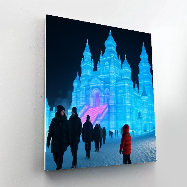 Harbin Ice And Snow Festival Night Sculptures Paint by numbers kits