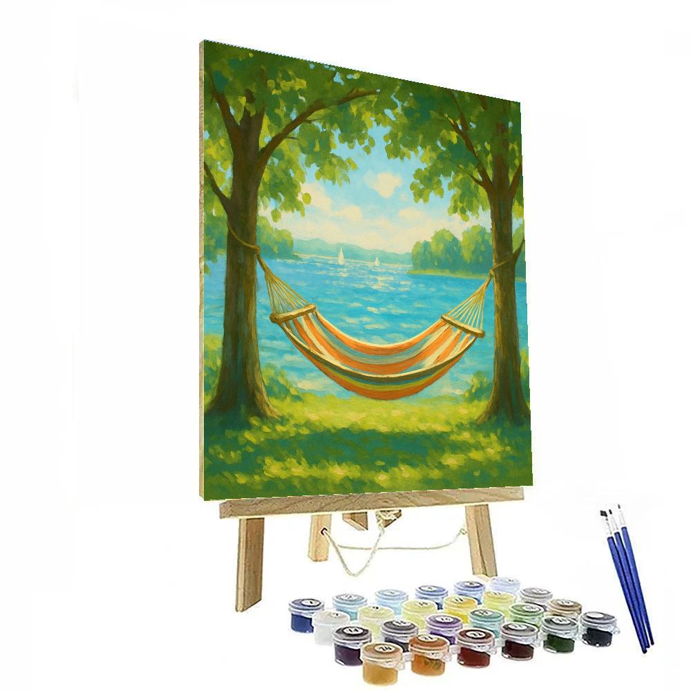 Summer Hammock Lakeside Daydream Numbered painting kits