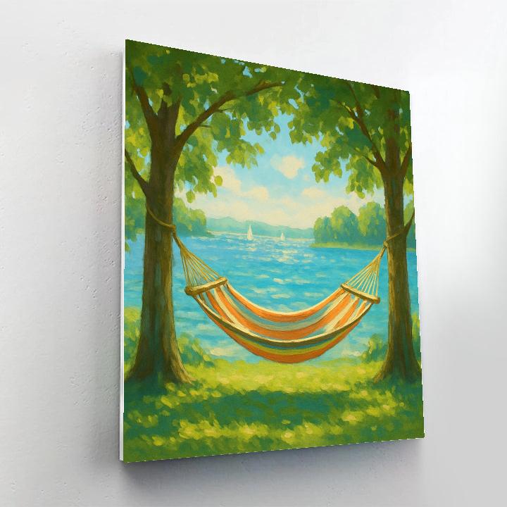 Summer Hammock Lakeside Daydream Numbered painting kits