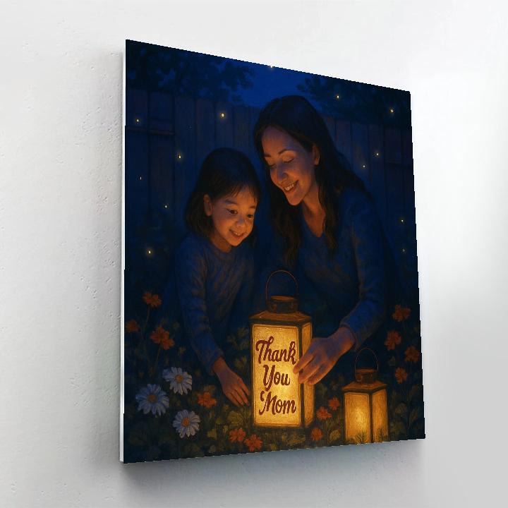 Garden Lantern Wishes For Mom painting number kit