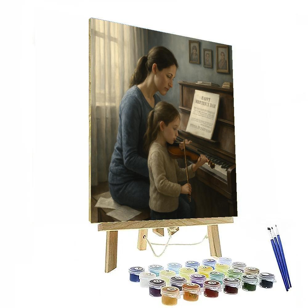 Music Room Duet With Mom paint by numbers