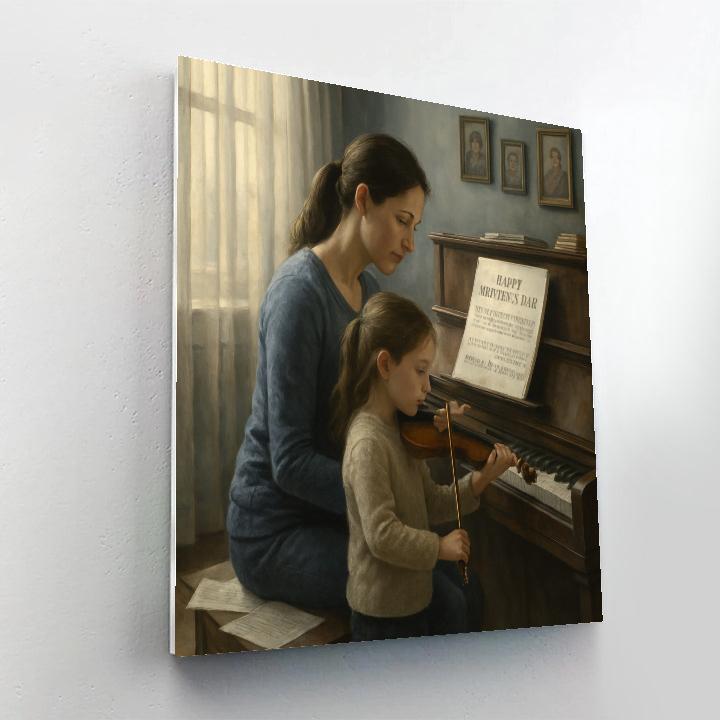 Music Room Duet With Mom paint by numbers