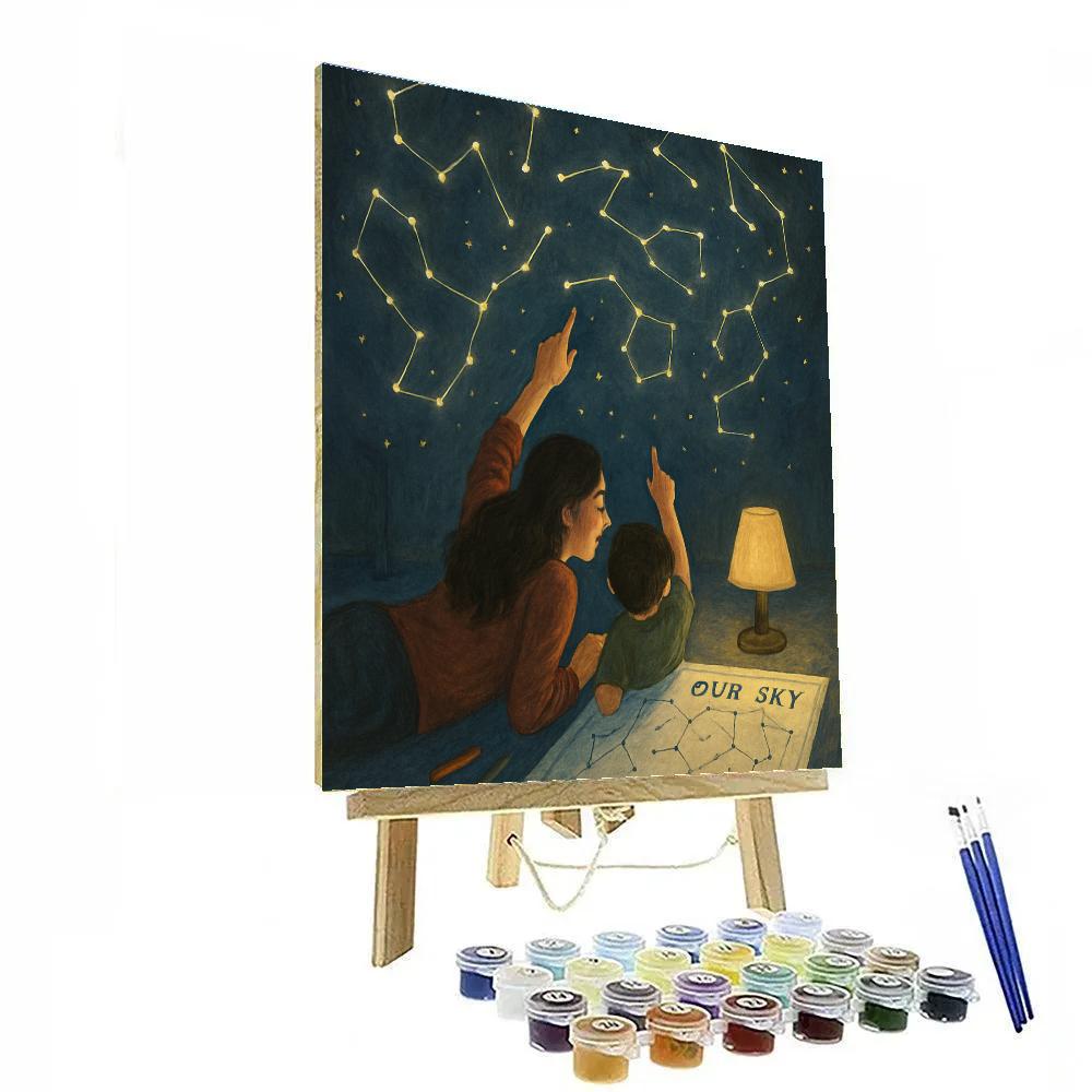 Star Chart Dreams With Mom Paint by numbers art