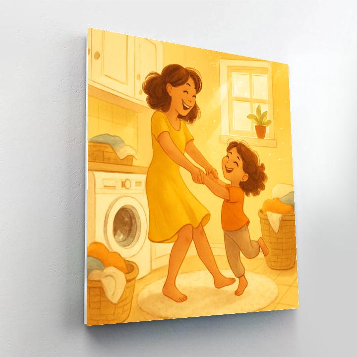 Laundry Room Dance With Mom Number painting