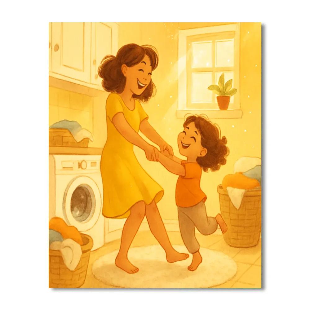 Laundry Room Dance With Mom Number painting