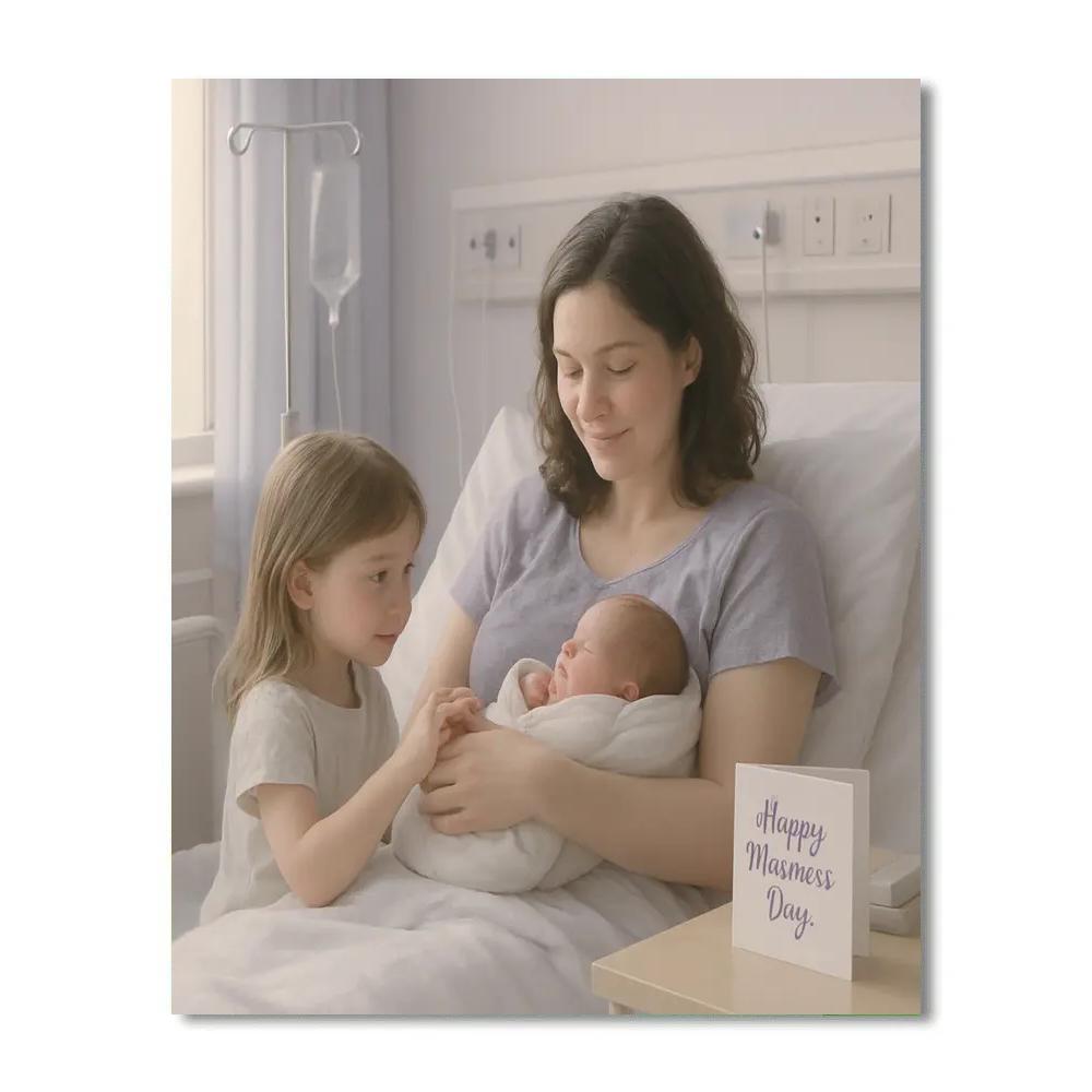 Hospital Room First Mothers Day paint by numbers