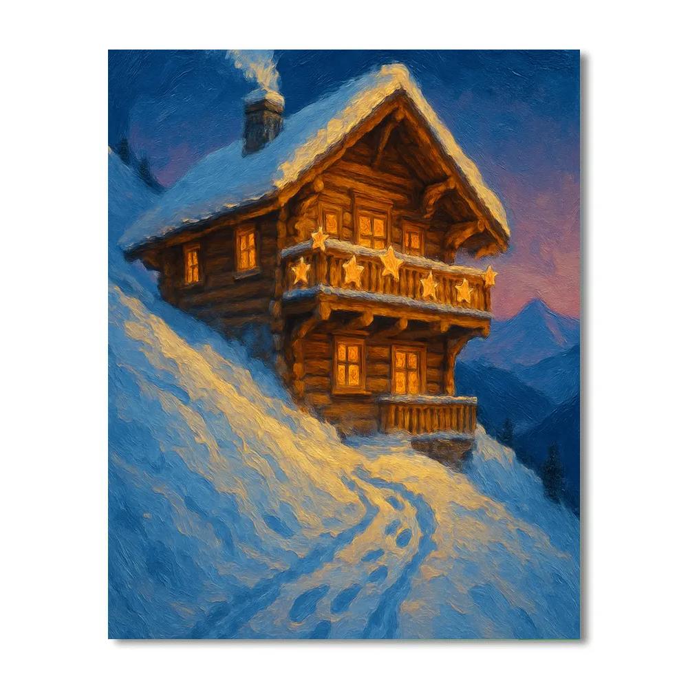 Alpine Star Lodge On The Ridge Numbered painting kits